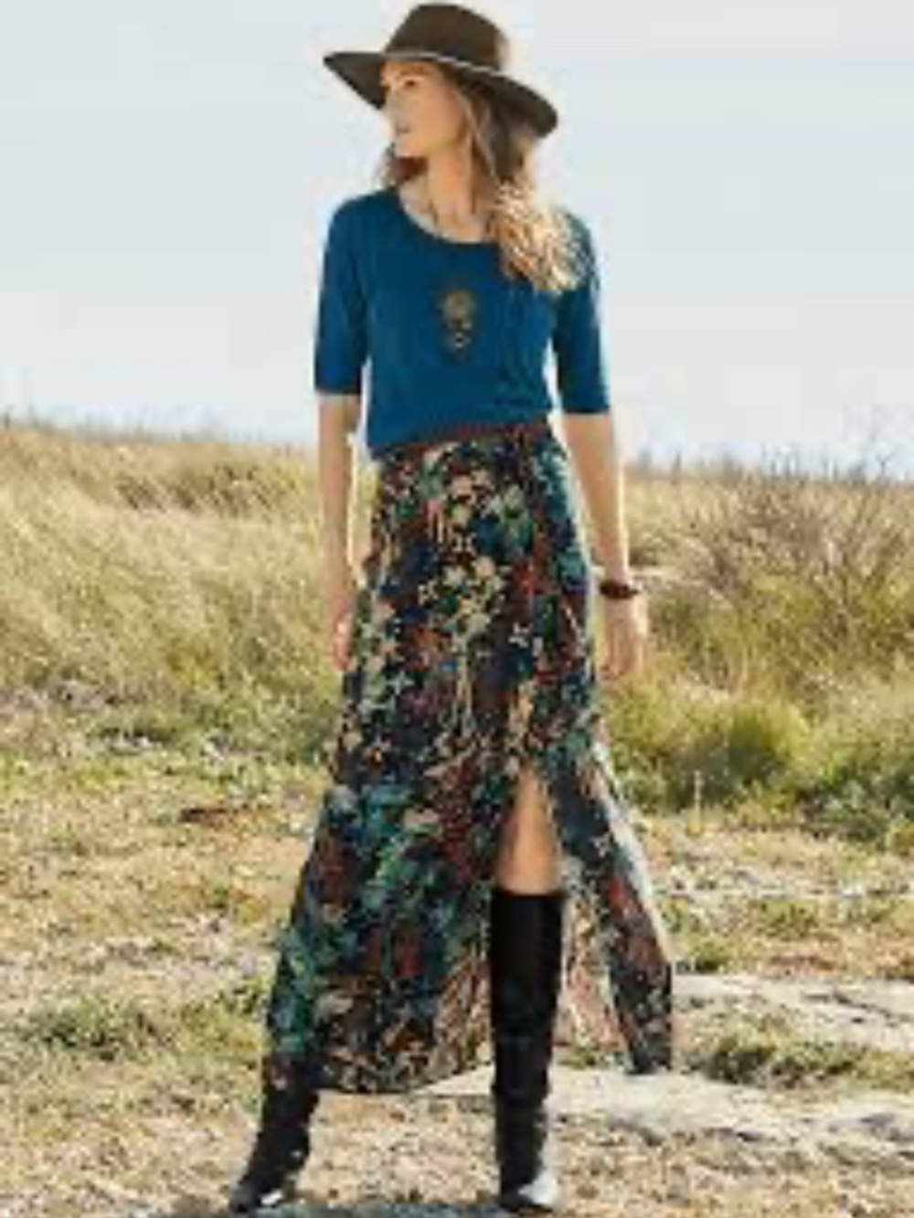 Peruvian Connection Magic Forest Maxi-Skirt, Size XL, NWT
